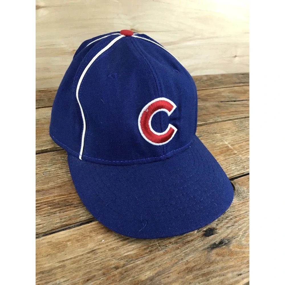 Vintage Chicago Cubs Hat 1957 Repro American Needle Made in USA 7 1/2 Blue